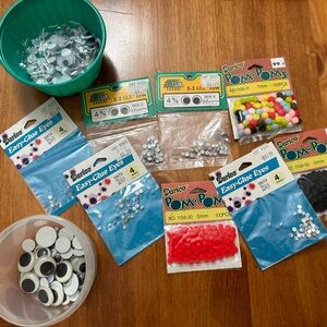 Googly Eyes Darice Assorted Craft Eyes & Pom-Poms Pack